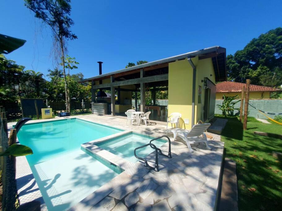 Villa Itamambuca A Beira Mar Com Piscina à Ubatuba Extérieur photo